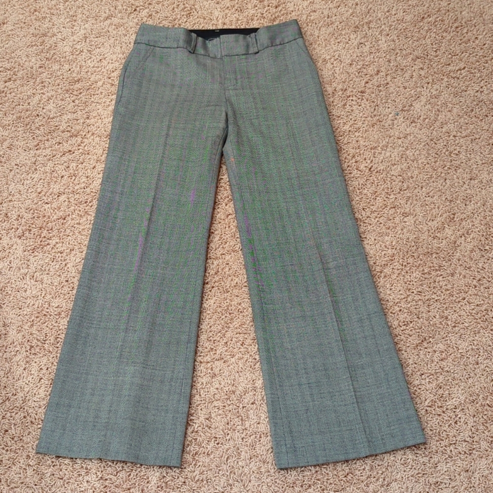 Black + White Herringbone Dress Pants (size 2)